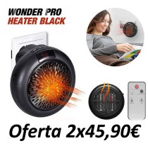 Mini Calefactor Wonder Heater Black - ANUNCIADO EN TV - COMPRAR EN TELETIENDA - DE LA TIENDA A SU CASA