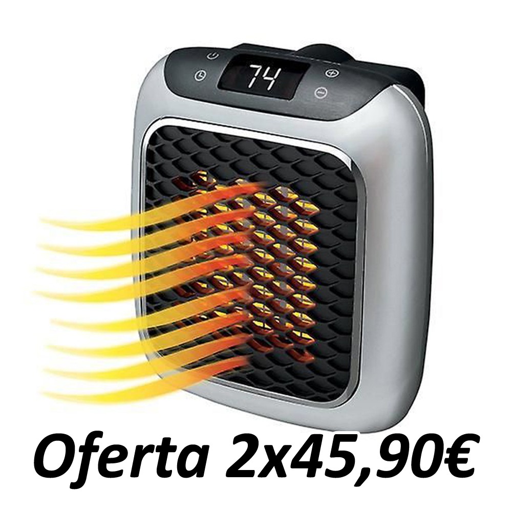 Mini Calefactor Portátil Silver - ANUNCIADO EN TV - COMPRAR EN TELETIENDA - DE LA TIENDA A SU CASA