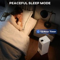 Climatizador 3 en 1 Depósito 3,8L con Ventilador Humidificador y Enfriador 3 Velocidades Temporizador y Mando a Distancia - A...