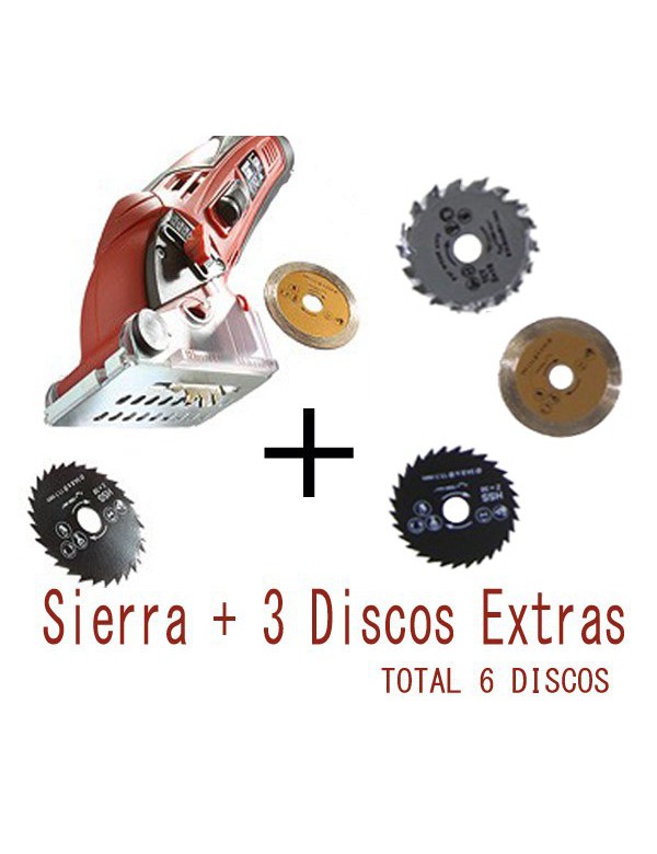 Mini Rotor Sierra Circular + 3 Discos Extra - ANUNCIADO EN TV - COMPRAR EN TELETIENDA - DE LA TIENDA A SU CASA