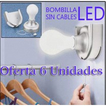 Bombilla Sin Cable Led Bulb (Pack 6 Und.) - ANUNCIADO EN TV - COMPRAR EN TELETIENDA - DE LA TIENDA A SU CASA