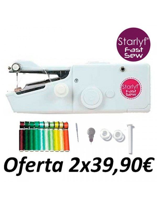 Máquina de coser portátil Starlyf Fast Sew + Set 10 bobinas - ANUNCIADO EN TV - COMPRAR EN TELETIENDA - DE LA TIENDA A SU CASA